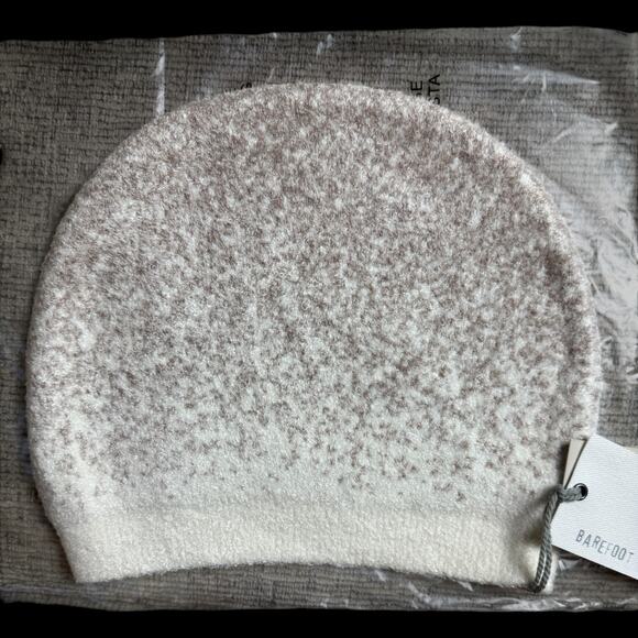 Barefoot Dreams Cozy Chic Lite Confetti Beanie Cream-Taupe One Size NWT Winter - Picture 2 of 9